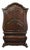 Aico Michael Amini Romanza Collection Old World Baroque 54" Bombe Media Armoire - Deep Claret Finish 74080 For Sale