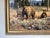 Green 2006 Brian A. Grimm (B. 1968) “Watchful Eye” Original Wildlife Impressionist Oil on Masonite Painting – Rustic Wood Framed For Sale - Image 8 of 12