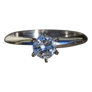 The Yorkville: Ladies 14K Solitaire Engagement Ring set with 0.50 CT Diamond For Sale