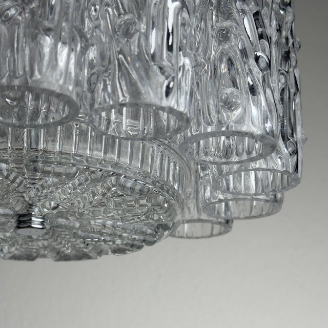 Vintage Murano Glass Tronchi Chandelier by Toni Zuccheri for Venini, Italy, 1960s For Sale - Image 15 of 18