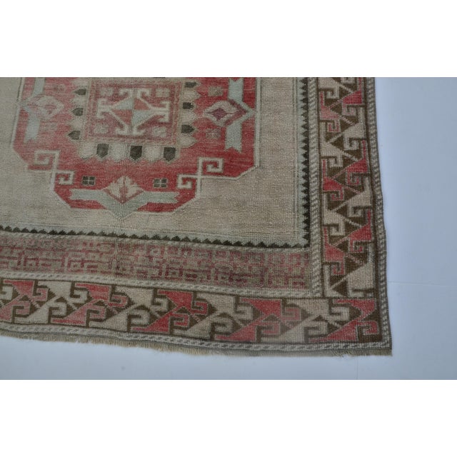 Textile 1960s Oushak Floor Handknotted Wool Carpet For Sale - Image 7 of 10