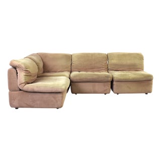 Mid-Century Modular Corner Sofa from Rolf Benz, 1970s, Set of 4 For Sale