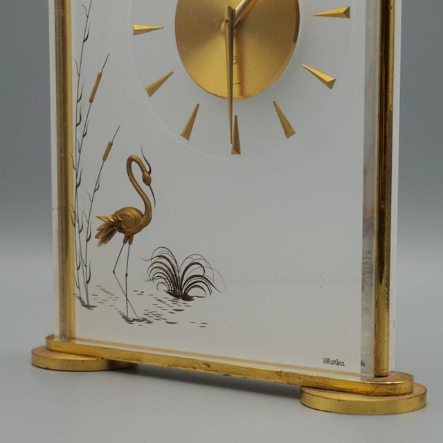 Marina Mantel Clock by Jaeger LeCoultre for Aeg, 1960s For Sale - Image 9 of 10