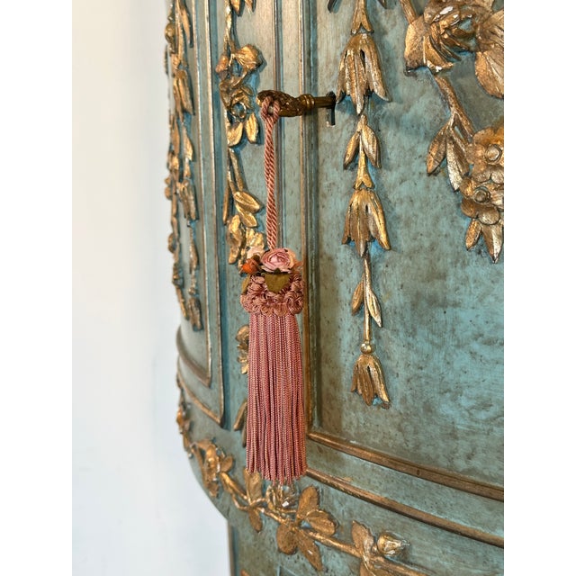 Half-Moon Sideboard in Wood and Marble, 1960s For Sale - Image 11 of 18