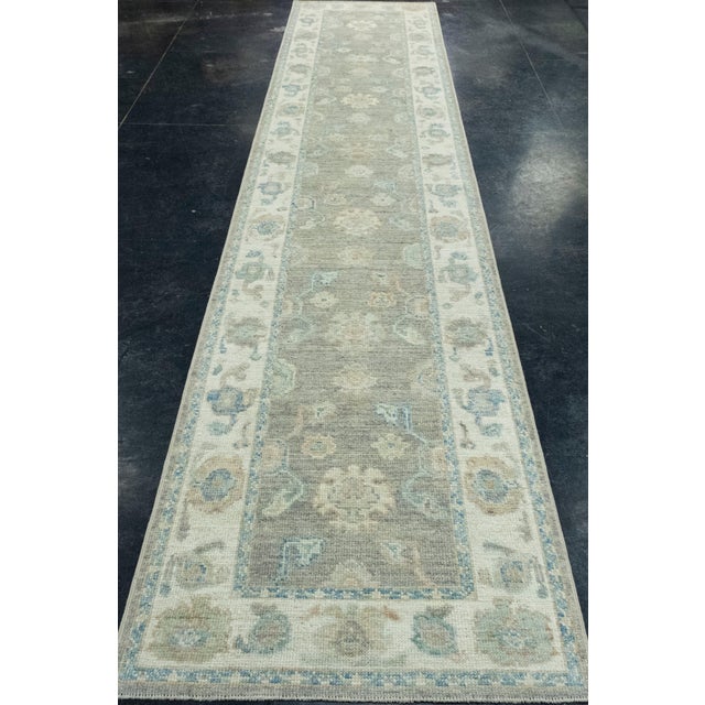 Turkish Oushak Runner Rug 2'10" x 14'1" #17919 Explore a curated collection of hallway runners, wool rugs, and handmade...