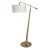Modern Wood and Brass Floor Lamp For Sale