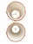 Elevate your lighting with this beautiful pair of vintage That Shady Lady pleated silk lamp shades. Expertly handcrafted...