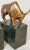 Mid 20th Century Mid Century Brass Marble Bulls and Bears Stock Market Bookends For Sale - Image 5 of 10