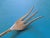 Mid-Century Modern 1960s Wallace 'Spanish Lace' Sterling Silver Seafood/Cocktail Fork 5 3/4" No Mono For Sale - Image 3 of 6