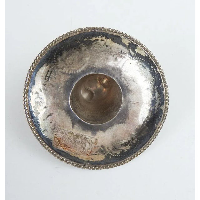 Small Vintage Sterling Silver Mexican Sombero For Sale - Image 4 of 5