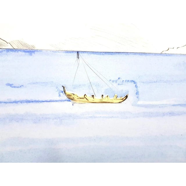 Wood Salvador Dali - The Laurels of Happiness - Original Signed Engraving 1974 For Sale - Image 7 of 11