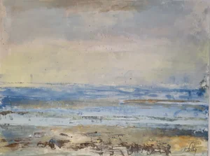 Christian Feltin, Nature Primitive, Acrylic on Paper, framed