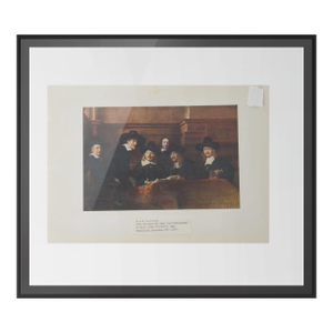 1990s Rembrandt Van Rijn: "The Syndics of the Clothmakers’ Guild" – Fine Art Print Reproduction