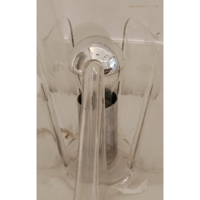 Clear Glass Membrane Lamps attributed to Toni Zuccheri for Veart, Murano, 1960s, Set of 2 For Sale - Image 12 of 15