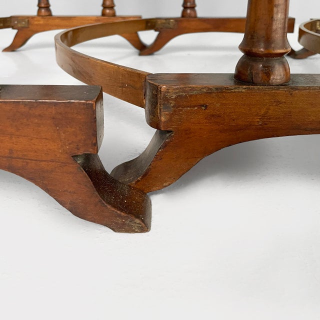 Italian Wooden Nesting Coffee Tables, Late 1800s, Set of 4 For Sale - Image 16 of 18