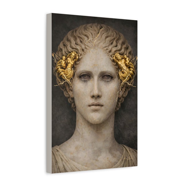 Sand Atelier Aria Lumae the Athena Triptych Faces of Returning Light Fine Art Gallery Board Three Piece Set For Sale - Image 8 of 18