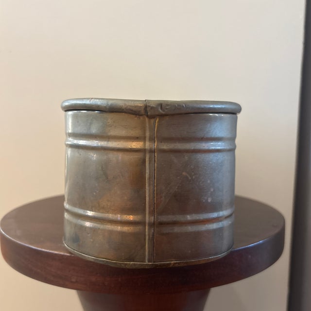 Antique Oval Brass Trough Planter or Jardinière With Original Patina For Sale In Nashville - Image 6 of 7