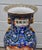 Vintage (1970's) Floor Vase with Rosewood Stand is Chinese. Origin is China. Very Heavy. Painted Scenes with Dragons. Made...