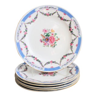 Mid-1800's Ovington Bros Luncheon Plates Staffordshire, England S/6 For Sale