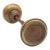 Pair of Vintage Concentric Brass Passage Door Knobs For Sale