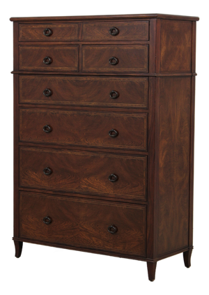Theodore Alexander 7 Drawer Mahogany High Chest