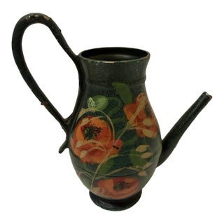 Early 19th Century Hand-Painted American Toleware Miniature Salesman Sample Coffee Pot For Sale