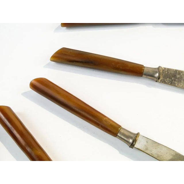 Metal Vintage German Bakelite Knives, 1950s, Set of 6 For Sale - Image 7 of 9
