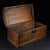 Asian Large Hand-Carved Wooden Treasure Chest With Brass Hardware & Dragon Motif For Sale - Image 3 of 9