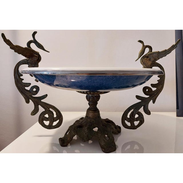 1930s Vintage Fruit Bowl in Bronze, 1930s For Sale - Image 5 of 14