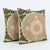 This beautiful 24'' x 24'' & 24'' x 25'' hand-embroidered Suzani pillow cover set was made from authentic Uzbek cotton...