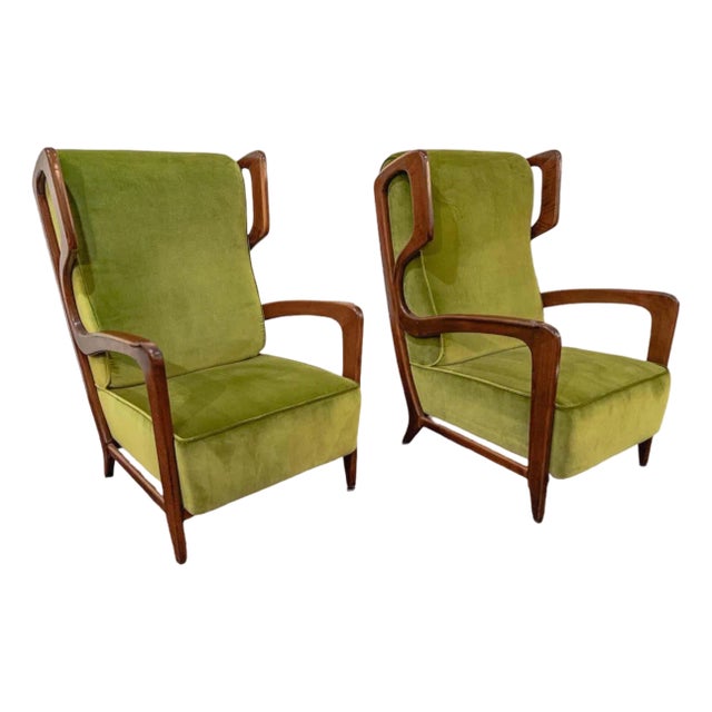 Rare Lounge Chairs Attributed to Gil Point C. 1960 For Sale - Image 10 of 11