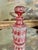 French Antique Baccarat Cranberry Cut Crystal Perfume Bottle For Sale - Image 3 of 6