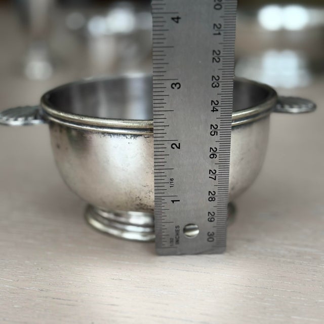 Metal 1920s Silver Plate Bowl Trinkets- Antique Continental Leland Hotel For Sale - Image 7 of 8