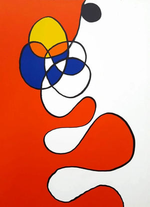 Calder Original Lithograph Dm53173 Derriere Le Miroir 1968
