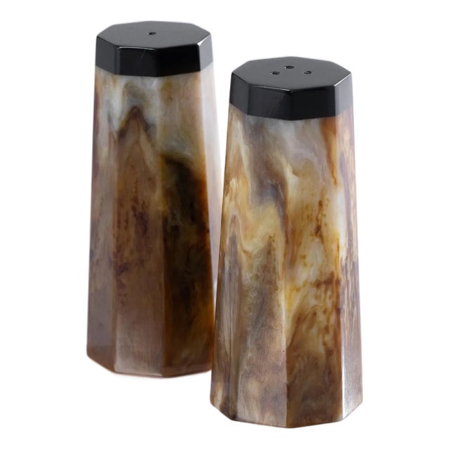 Langham Resin Salt & Pepper Shaker Set For Sale