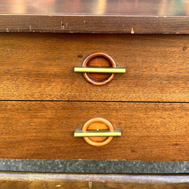 Mid-Century Modern Mid Century Modern Basset Furniture Walnut Side Table For Sale - Image 3 of 12