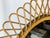 Mid-Century Modern Italian Rush & Rattan Wall Mirror, 1960s For Sale - Image 3 of 9