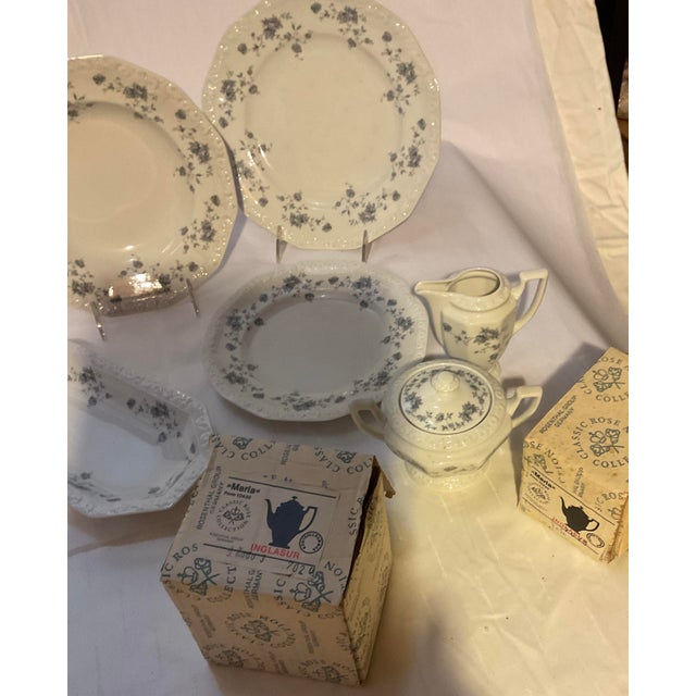 New 1970s Rosenthal Porcelain With Grey Bouque - 73 Pieces Set For Sale - Image 15 of 18