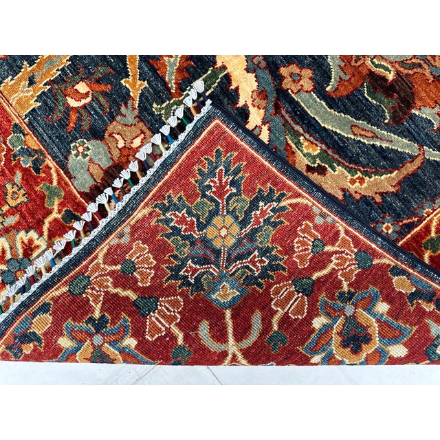 Navy Sultani Area Hand-Knotted Wool Rug - 10'0" X 8'1" For Sale - Image 15 of 15