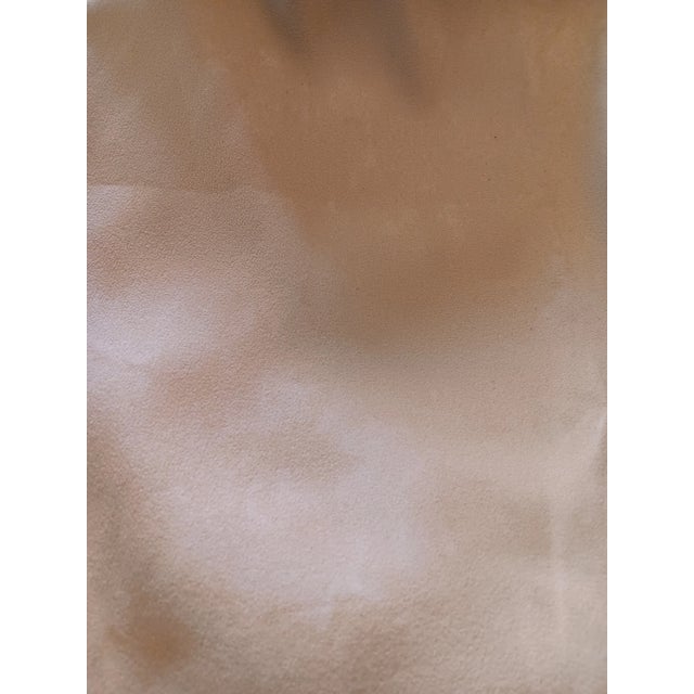 Light Beige Designer Ultrasuede Fabric- 45"x54" For Sale