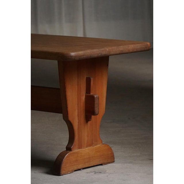 Swedish Pine Dining Table from Åby Möbelfabrik, 1940s For Sale - Image 16 of 17