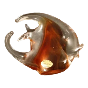 1980s Murano Italy Angel Fish Figurine
