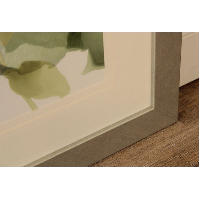 Green Abstract Fauna Assortment Custom Framed Giclee Print For Sale - Image 8 of 13