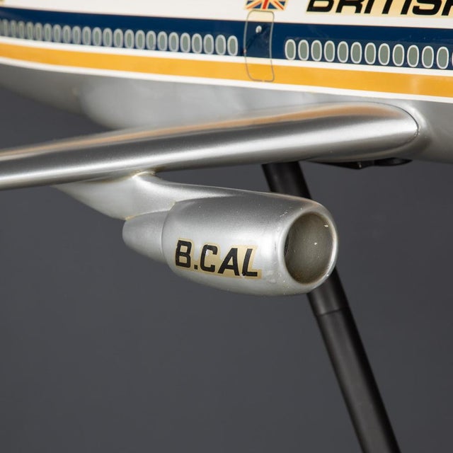 20th Century British Fiberglass Caledonian DC10 Airplane Model, 1970 For Sale - Image 18 of 18