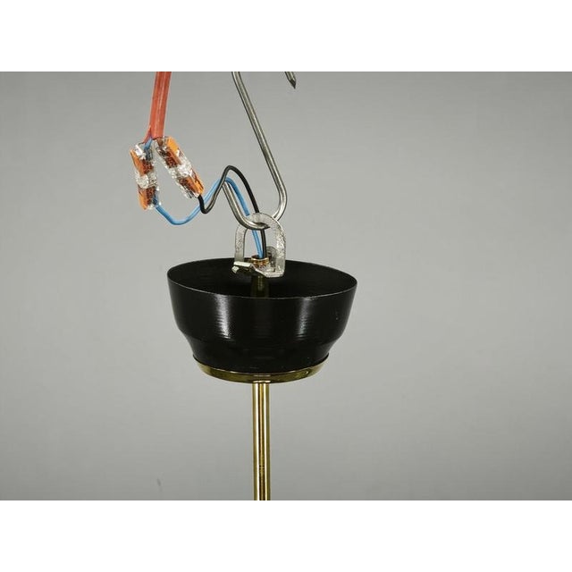 Black Vintage Space Age UFO Pendant Light by Ludib Bratislava, Czechoslovakia, 1960s For Sale - Image 8 of 14