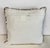Turkish Ottoman Revival Silver Metallic Embroidered Linen Decorative Pillow For Sale - Image 15 of 16