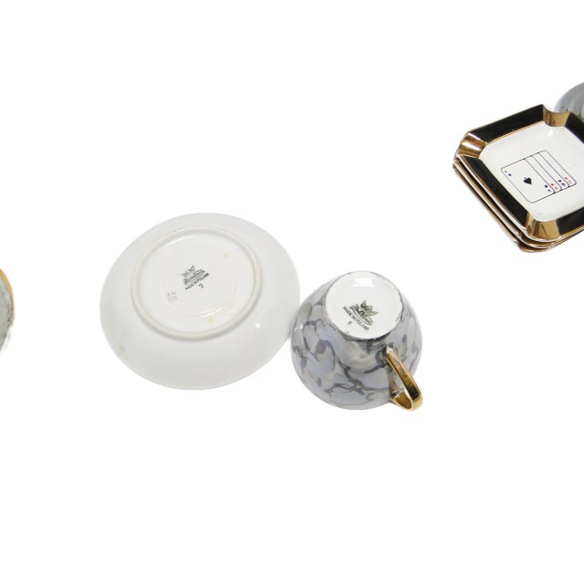 Art Deco Coffee Cups from Ćmielów, Poland, 1960s, Set of 4 For Sale - Image 10 of 12