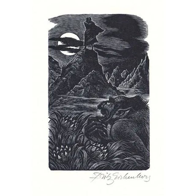 Fritz Eichenberg Tales of Poe Wood Engraving For Sale