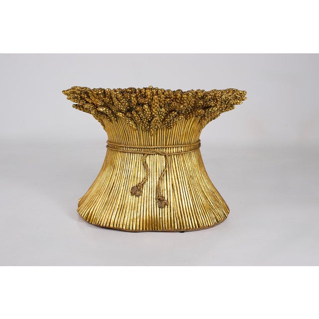 Small Gold Side Table, Italy, 1970s For Sale - Image 4 of 7