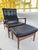 Orenas Teak Leather Lounge Chair Ib Kofod Larsen For Sale - Image 10 of 17